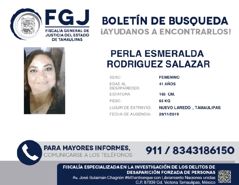 BOLETÍN DE BÚSQUEDA PERLA