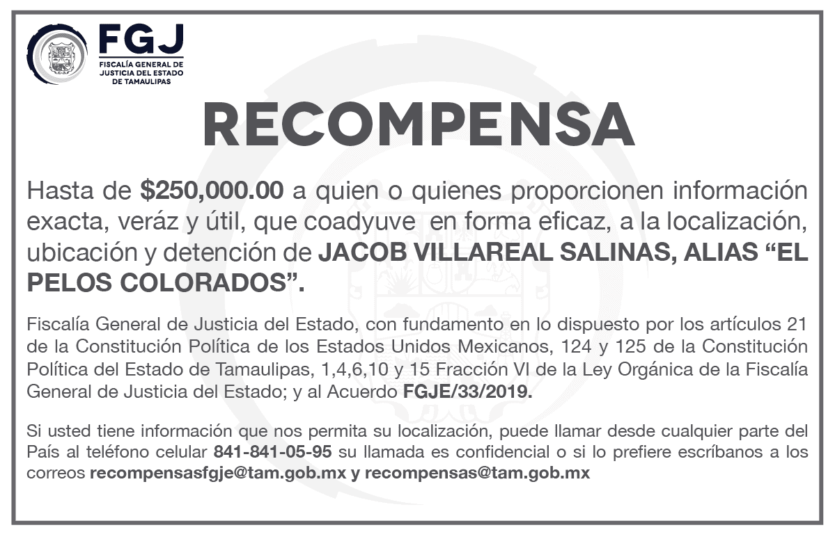 JACOB VILLAREAL SALINAS “EL PELOS COLORADOS”