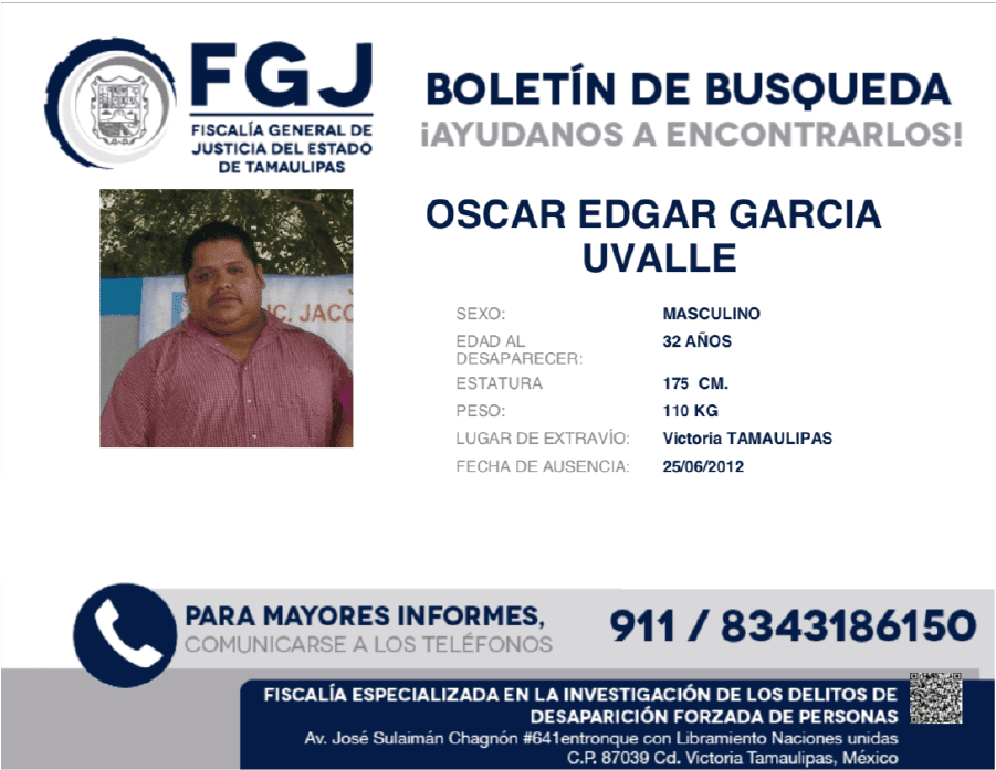 OSCAR EDGAR GARCIA UVALLE