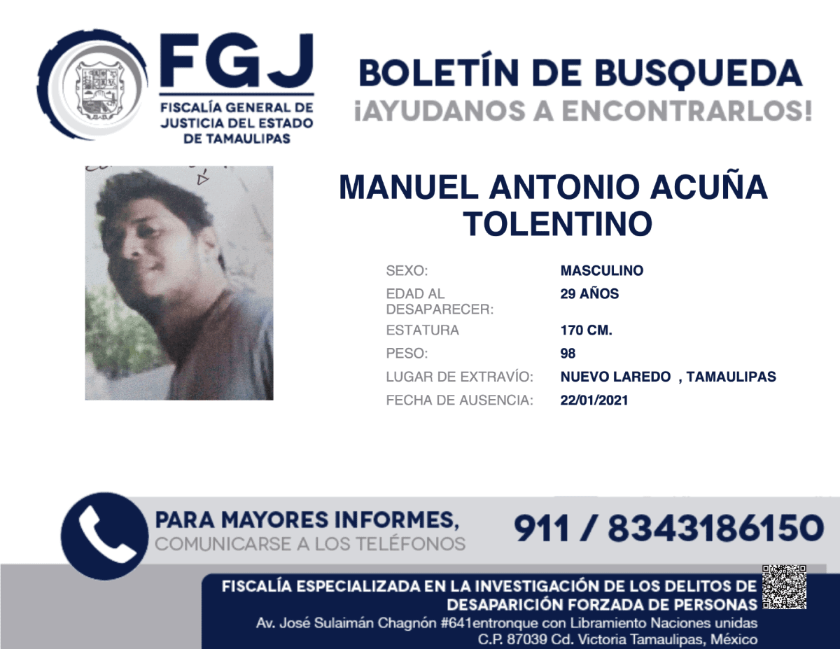 MANUEL ANTONIO ACUÑA TOLENTINO