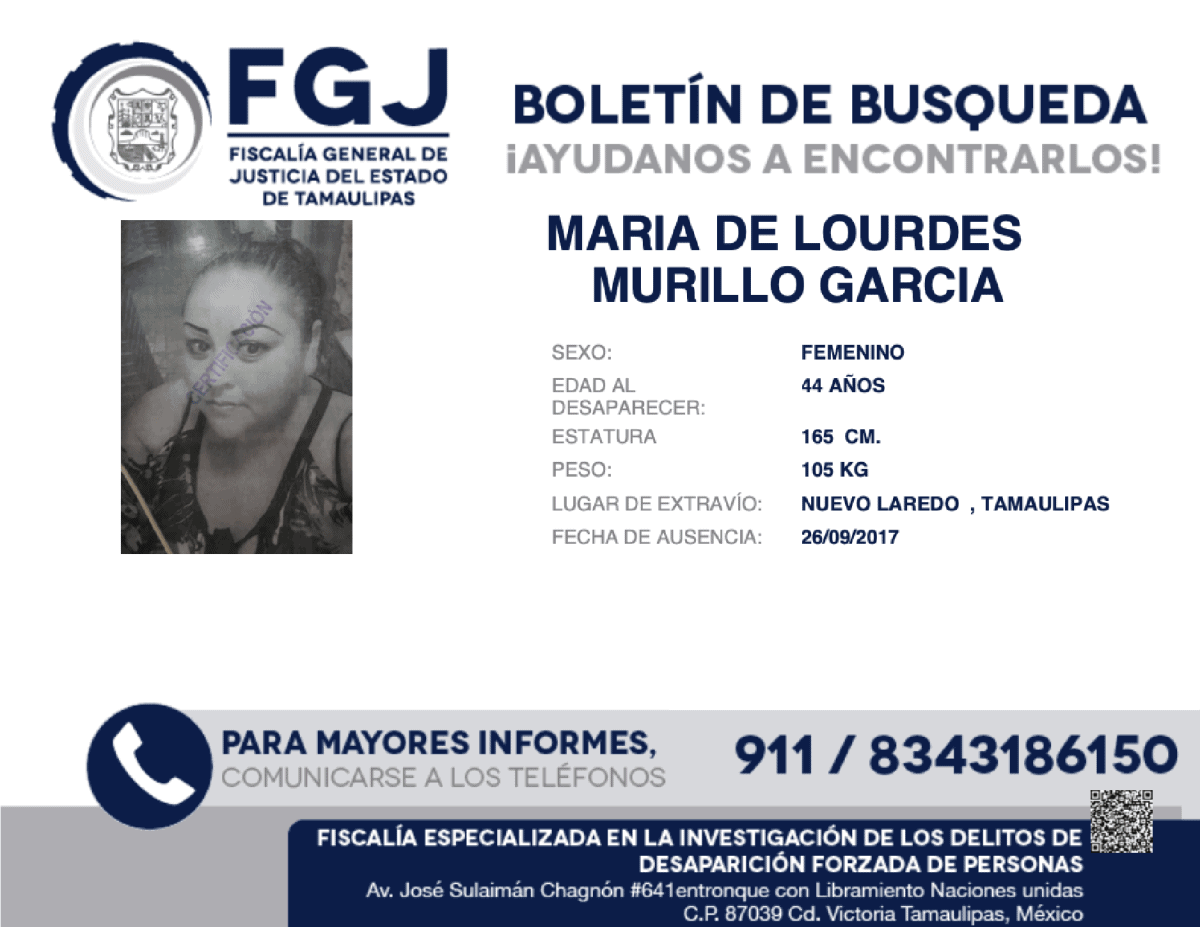 MARIA DE LOURDES MURILLO GARCIA