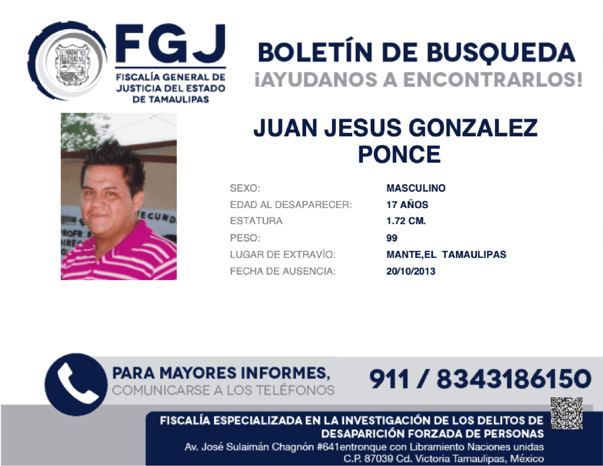 JUAN JESUS GONZALES PONCE