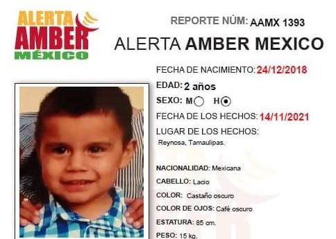 ALERTA AMBER ALAN JOSUE