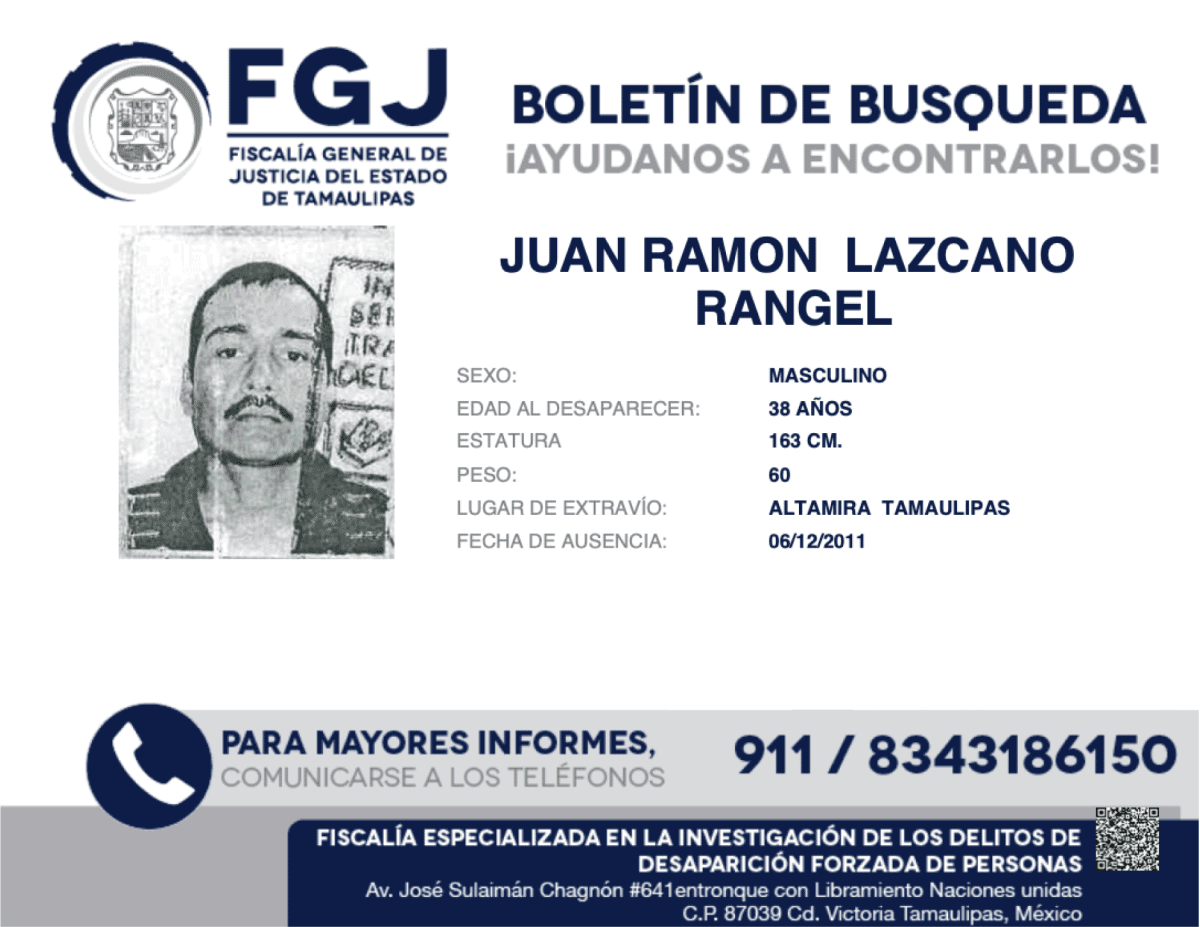 JUAN RAMON LAZCANO RANGEL