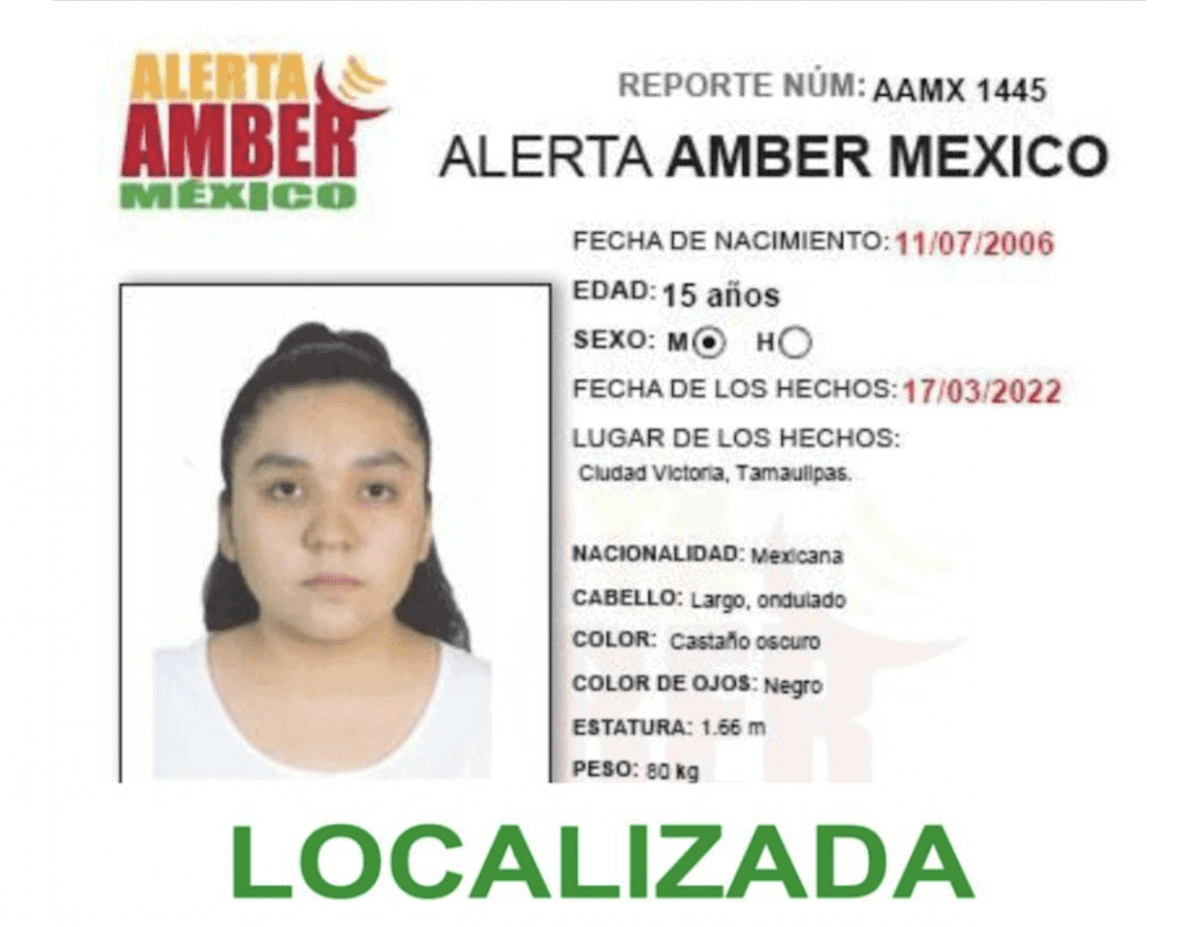 ALERTA AMBER YAMINAH IZAMARY MEDINA MARTÍNEZ