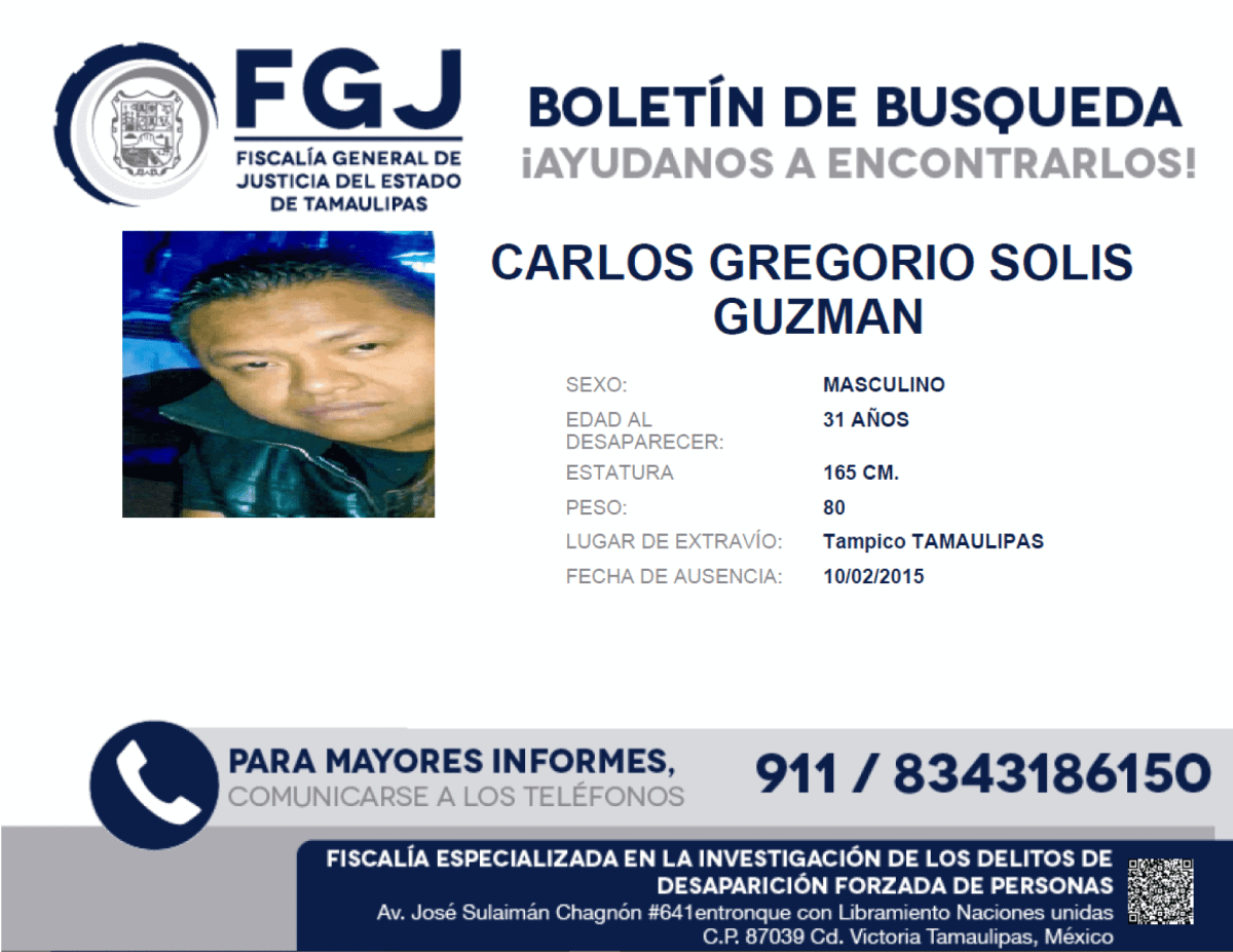 CARLOS GREGORIO SOLIS GUZMAN