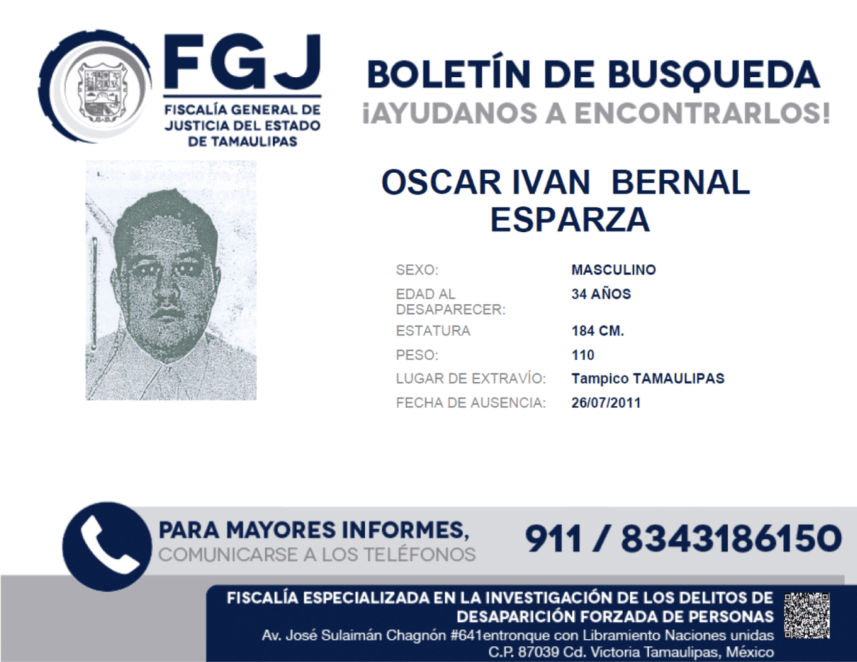 OSCAR IVAN BERNAL ESPARZA