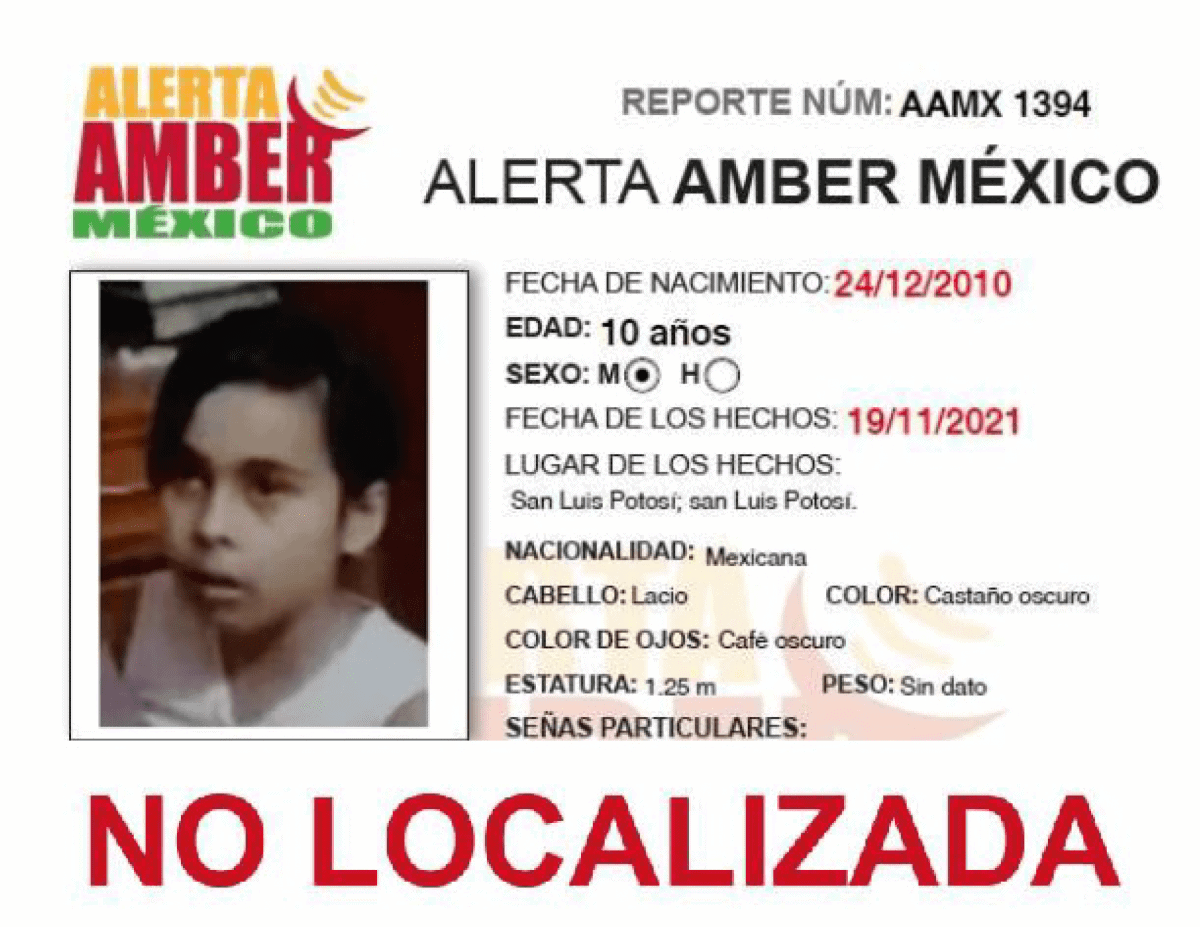 ALERTA AMBER AIRAM GÓMEZ BARBOSA