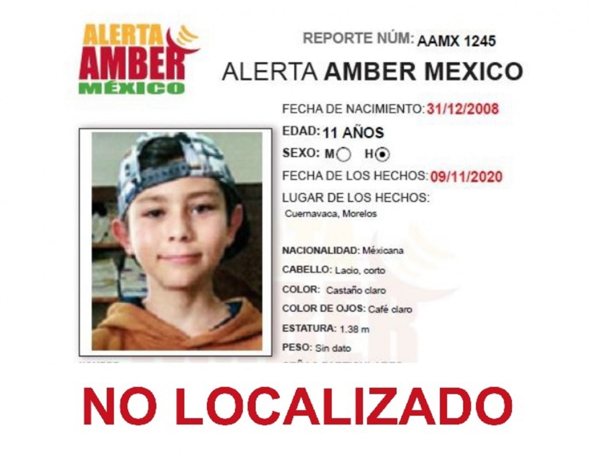 ALERTA AMBER LEONARDO LÓPEZ RIVEROLL