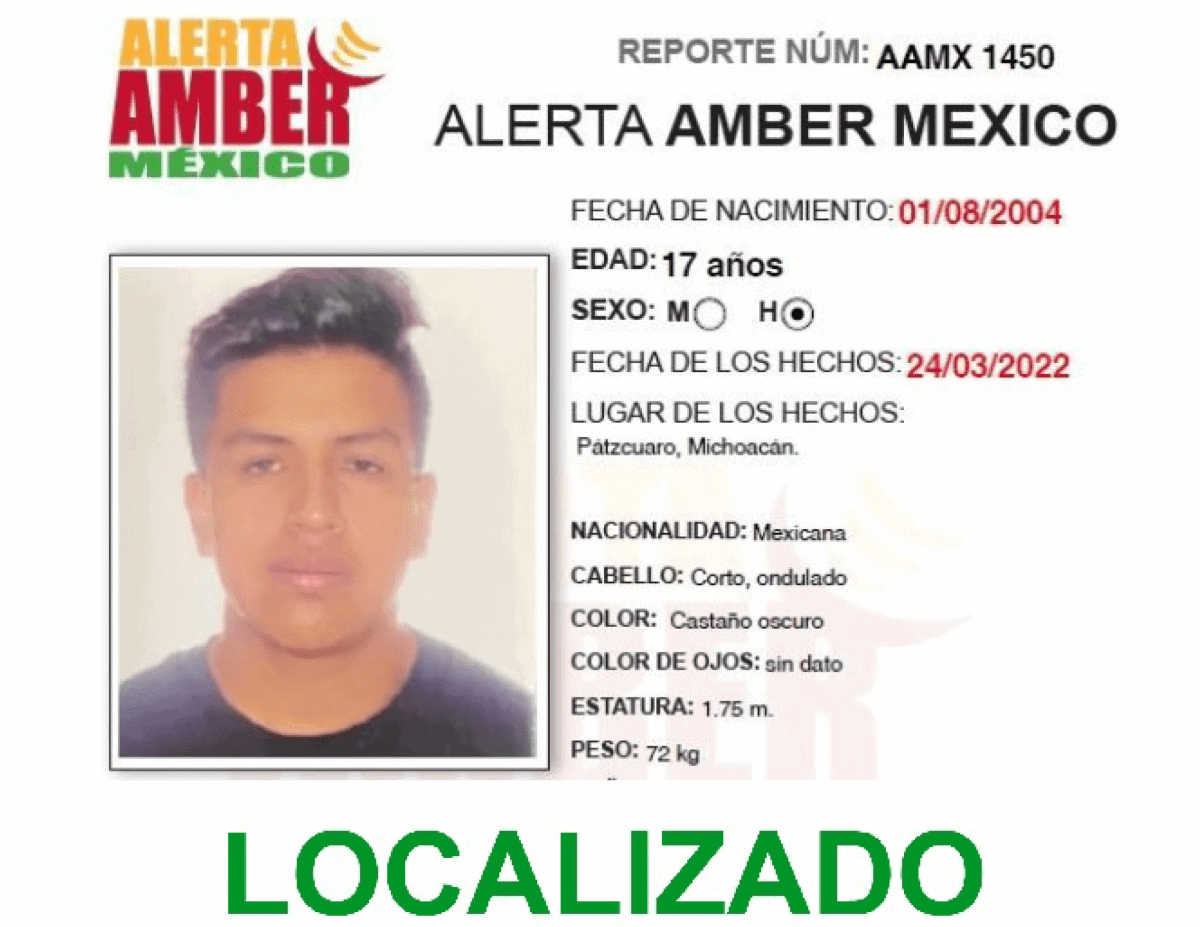 ALERTA AMBER ALAN OMAR TALAVERA ONOFRE