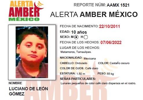 Alerta amber Luciano