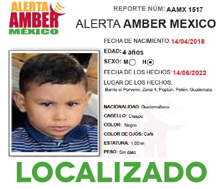 ALERTA AMBER FREDDY ARAEL GARCIA