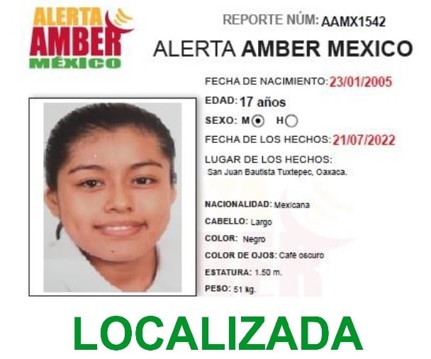Alerta Amber Anette Zúñiga