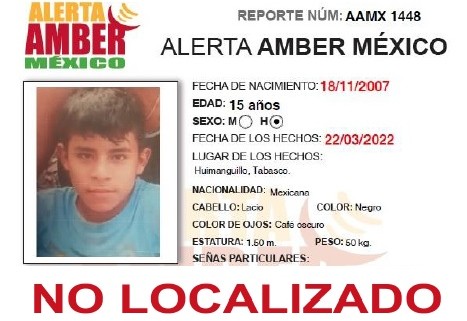 Alerta Amber Carlos Mario