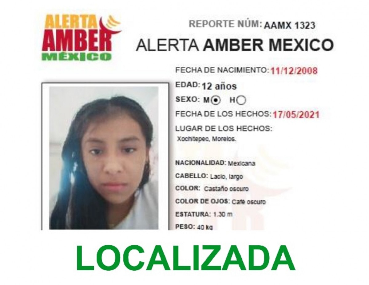 ALERTA AMBER ADRIANA FLORENTINO LÓPEZ