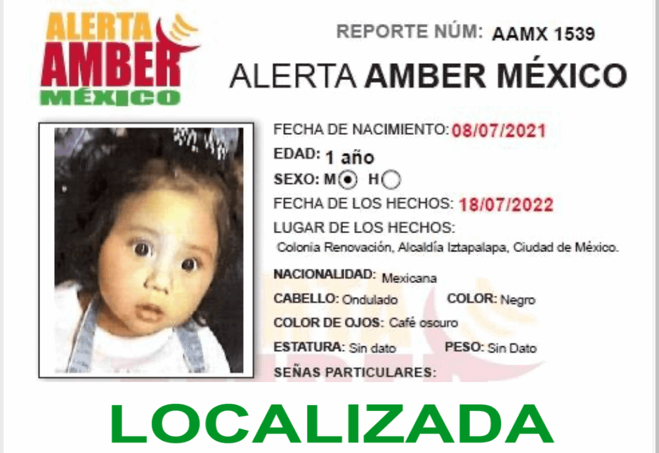 Alerta Amber Luz Fernanda