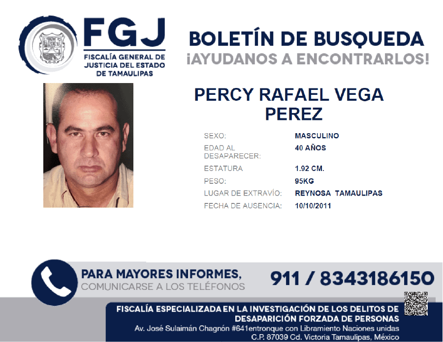 PERCY REFAEL VEGA PEREZ