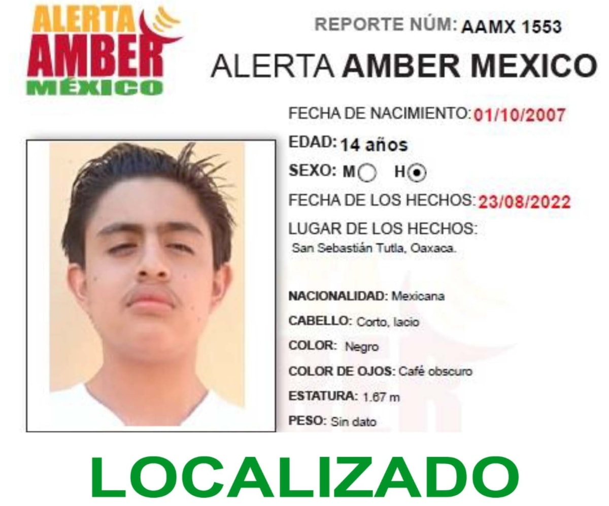 Alerta Amber Josue Antonio