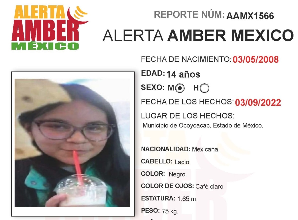 Alerta Amber Marian Paola