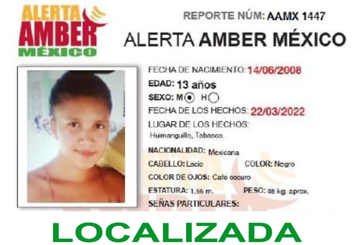 Alerta Amber Stefany Thaily