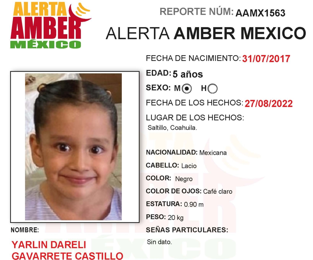 Alerta Amber Zeidy Yorleni