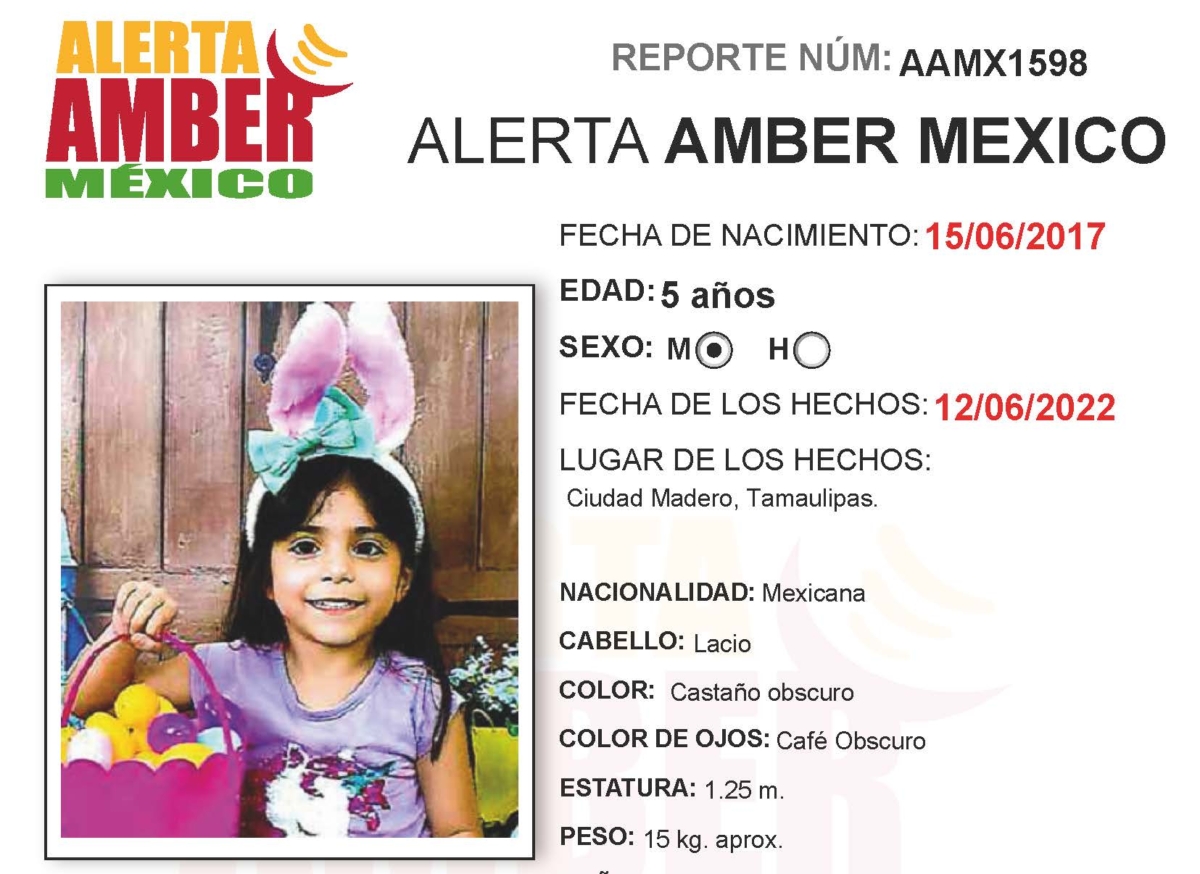 Alerta Amber Maria Fernanda