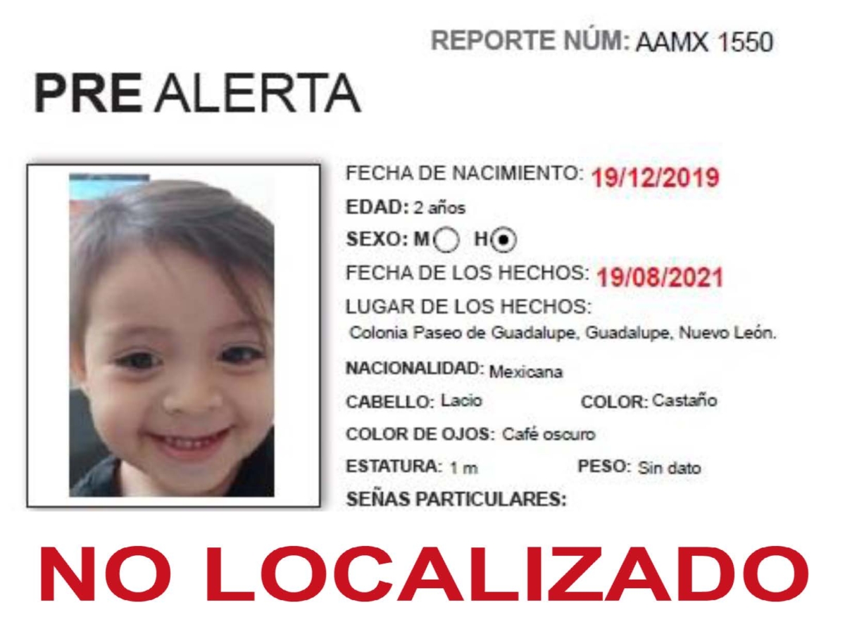 Alerta Amber Josué Alexander