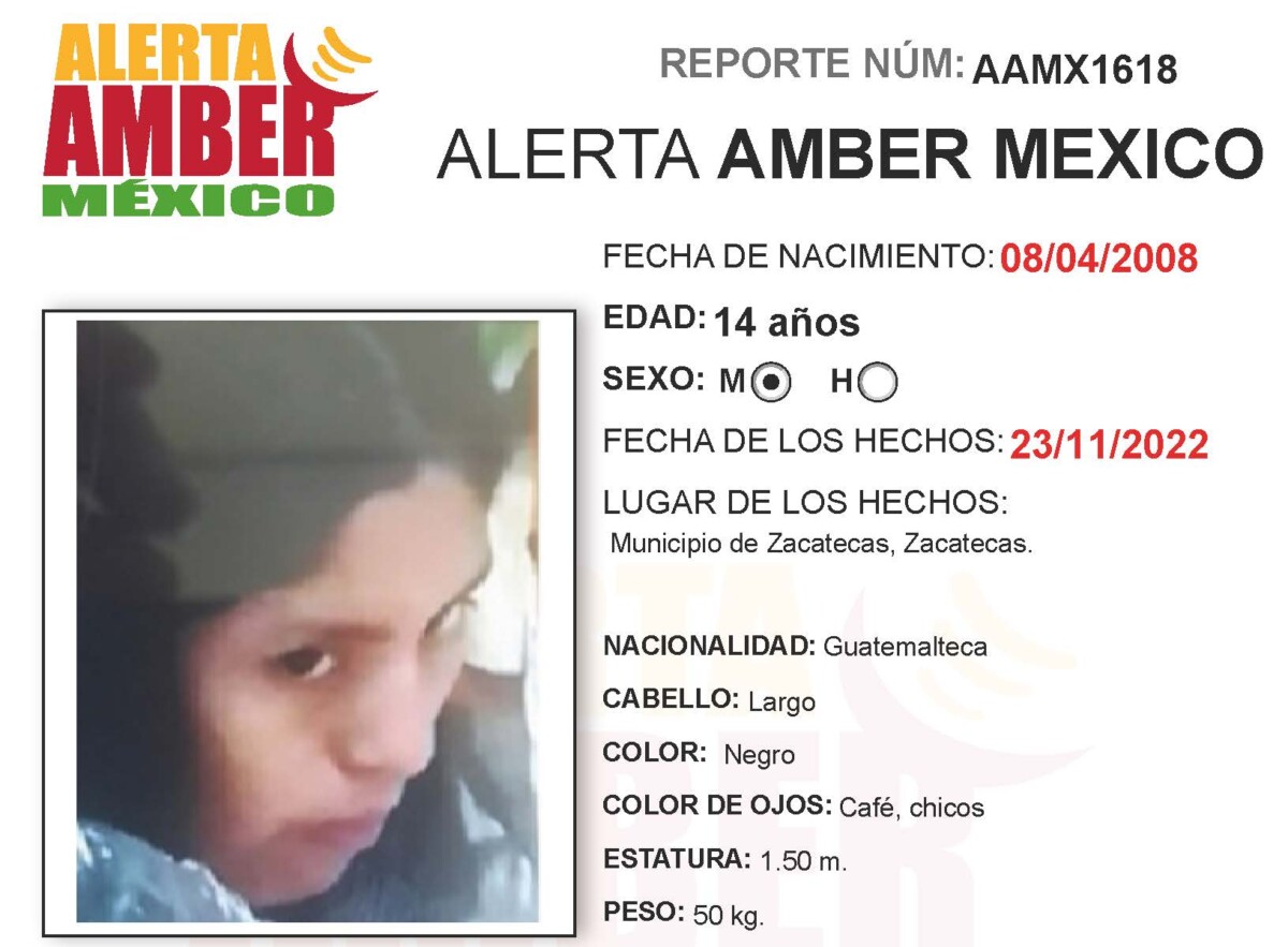 Alerta Amber Aracely Rosmery