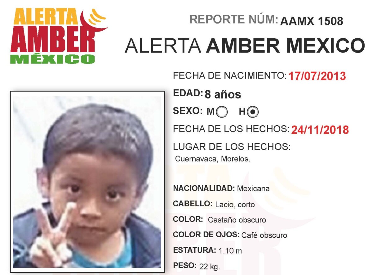 Alerta Amber Matias Rios