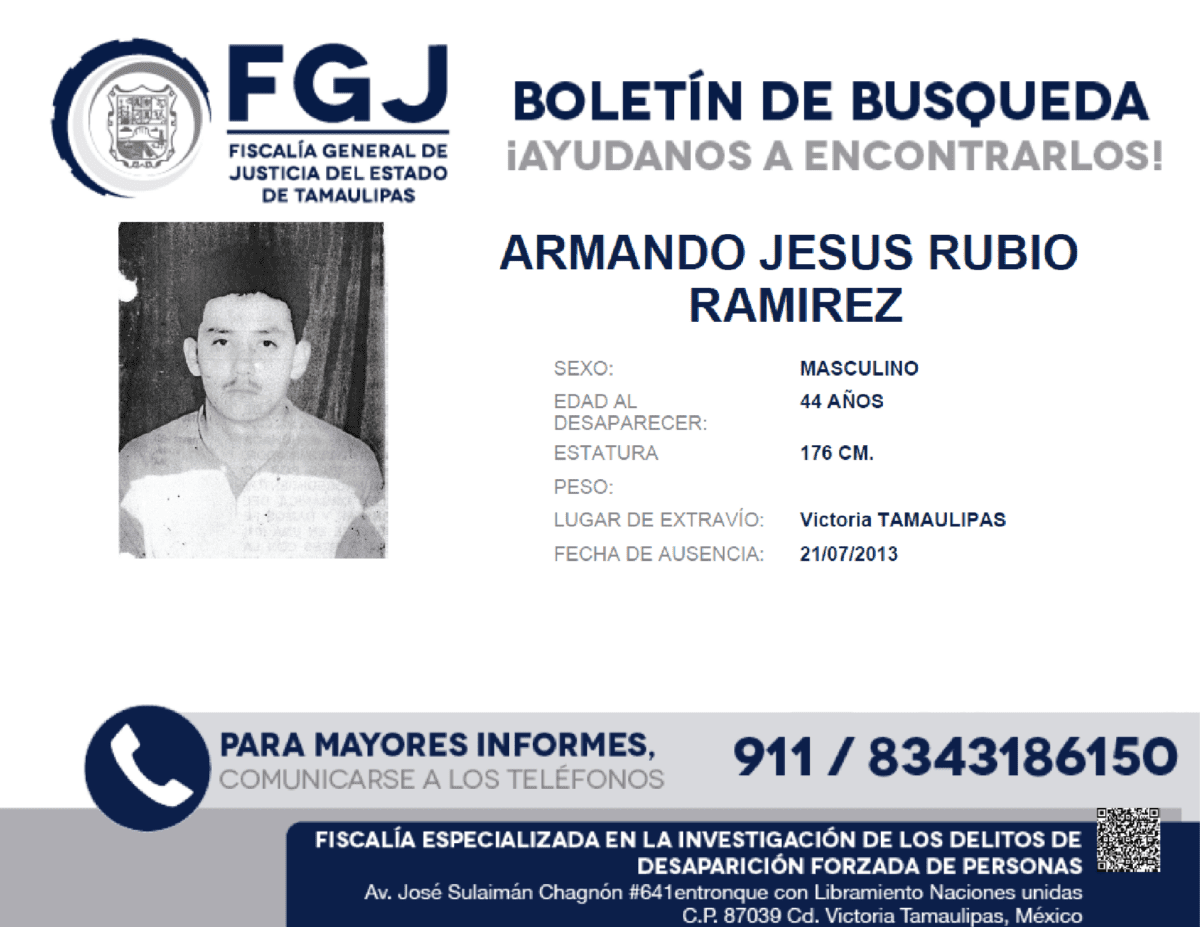 ARMANDO JESUS RUBIO RAMIREZ