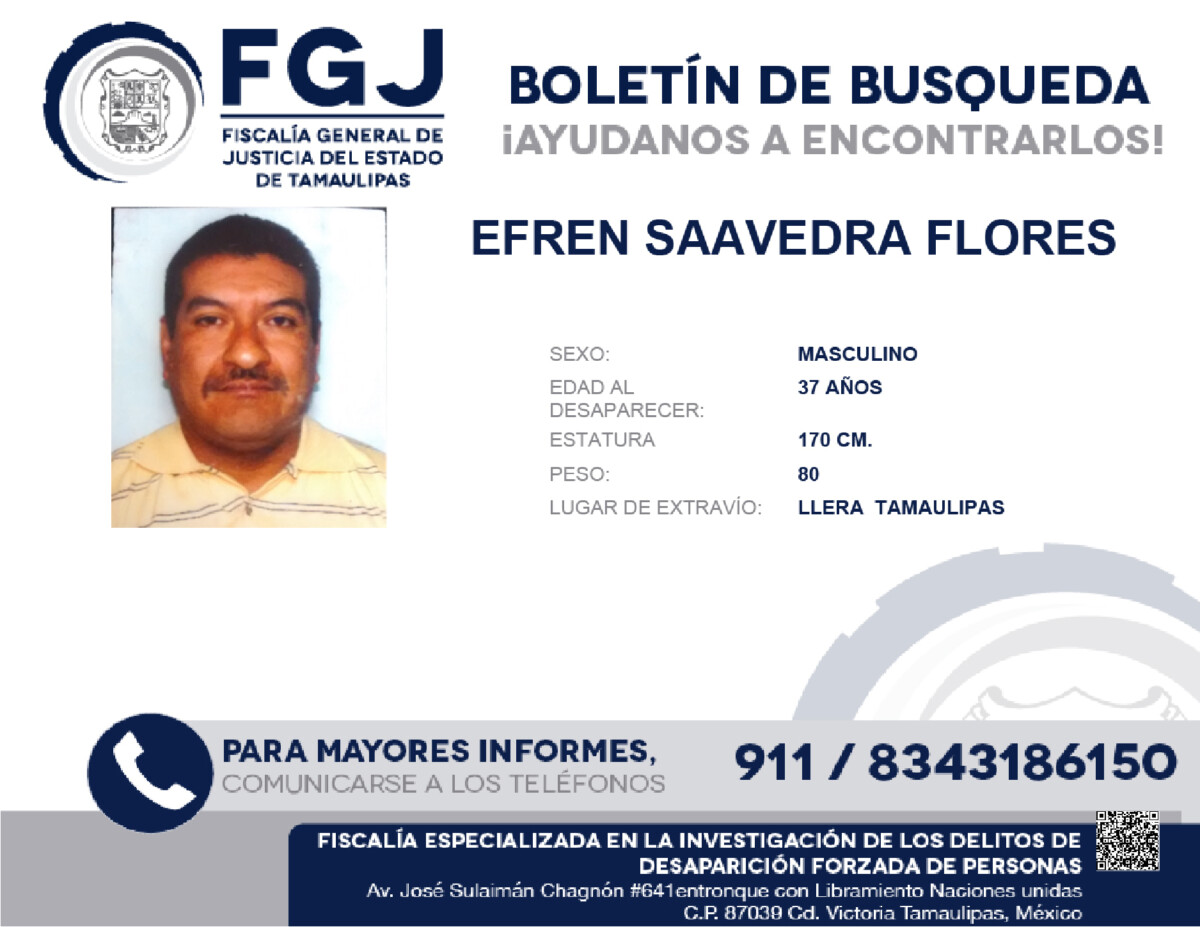 Boletin Buqueda Efren