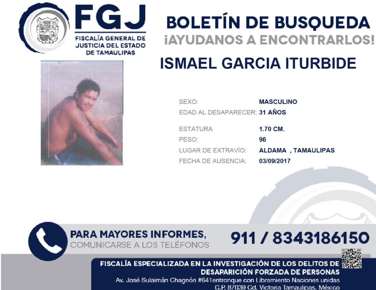 Boletín de Búsqueda Ismael García