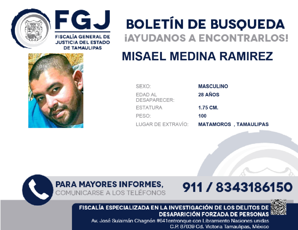 Boletin de Busqueda Misael