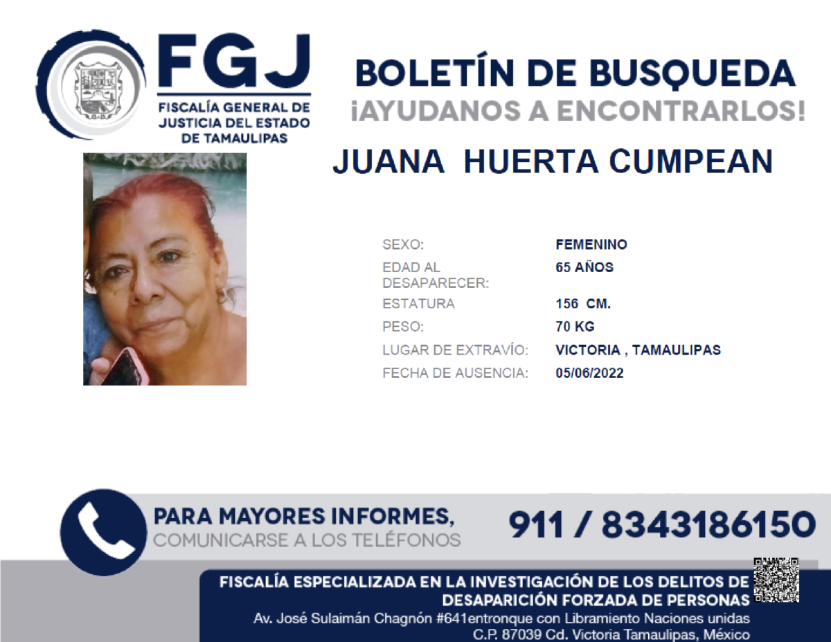 JUANA HUERTA CUMPEAN