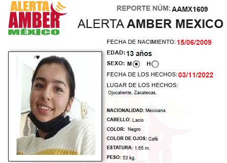 Alerta Amber Mariana