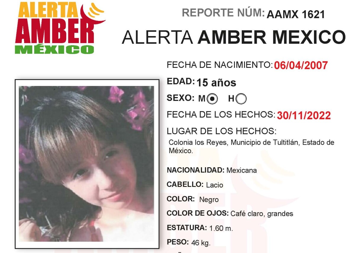 Alerta Amber Alexandra