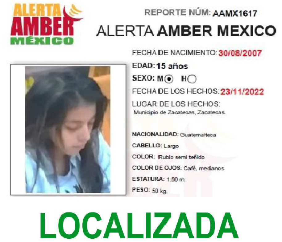 Alerta Amber Delmy Yanira