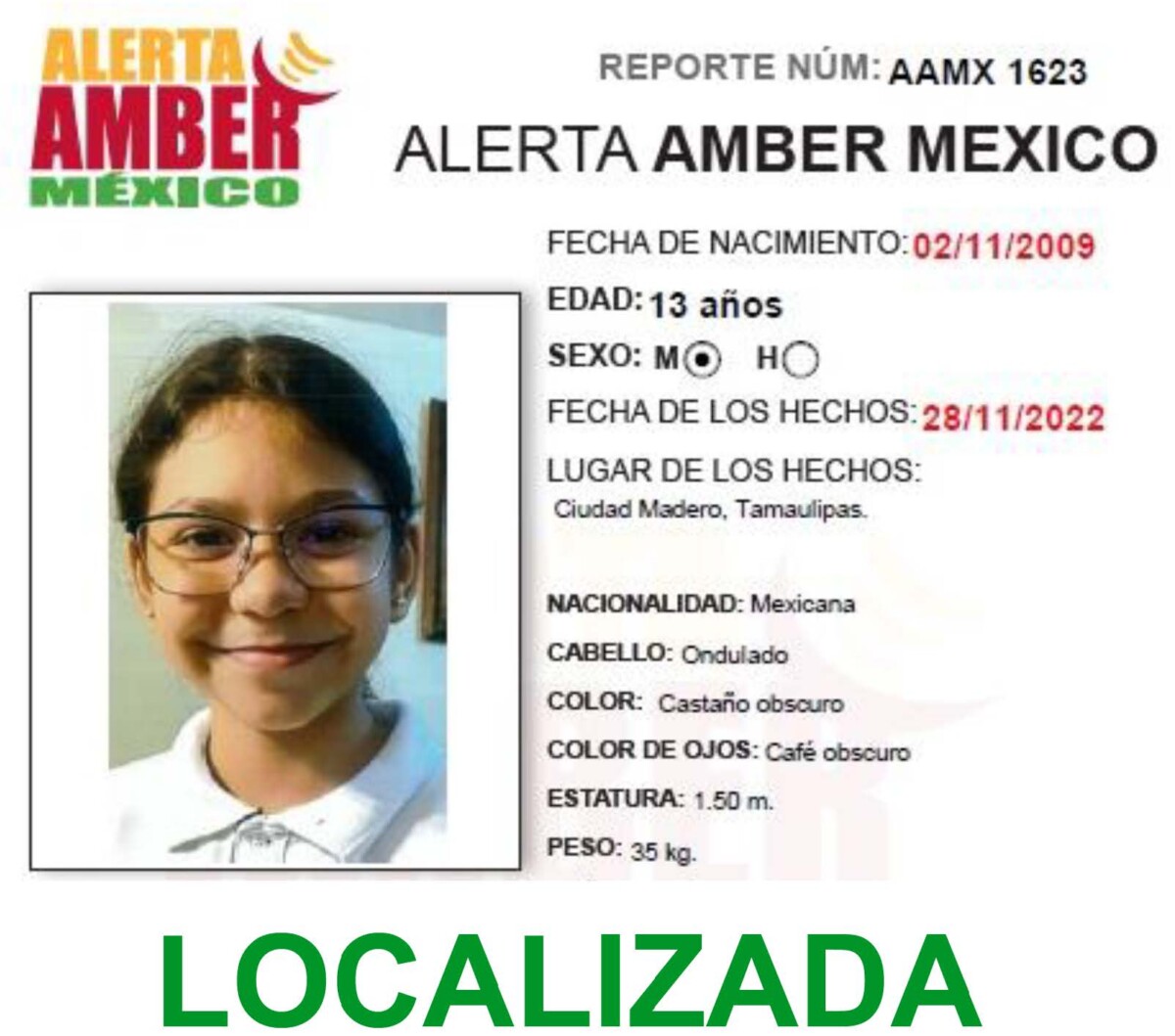 Alerta Amber Itari Constanza