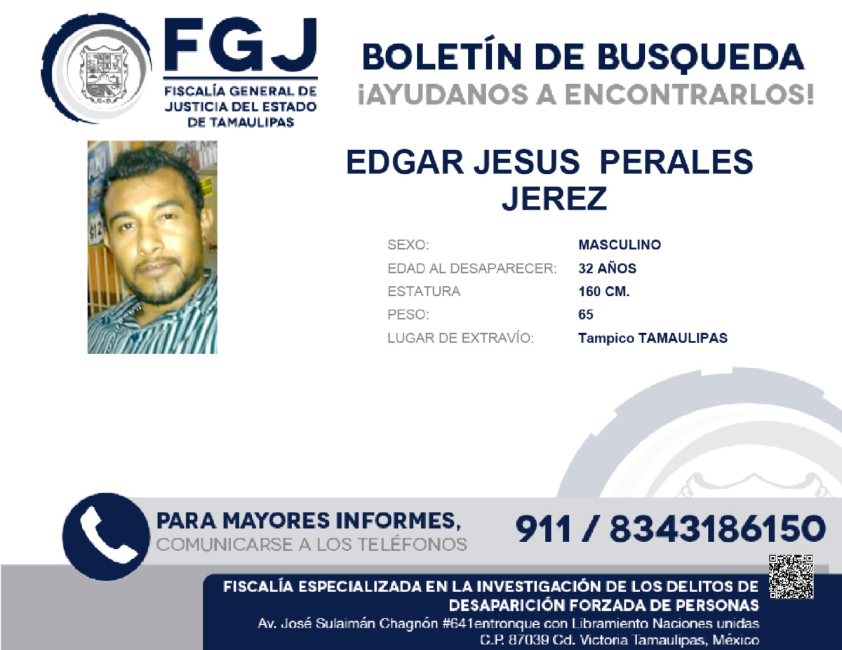 Boletin de Busqueda Edgar de Jesus