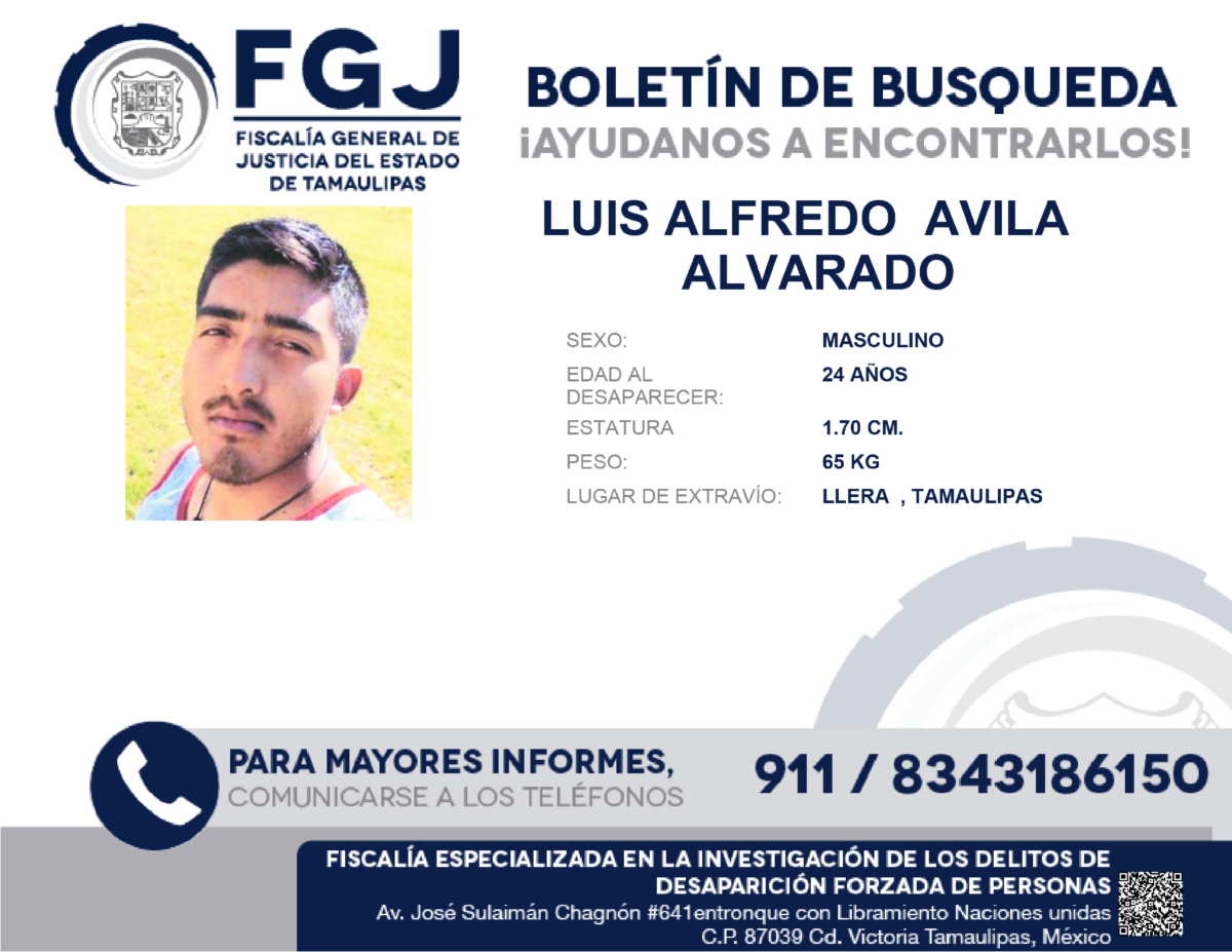 Boletín de Búsqueda Luis Alfredo