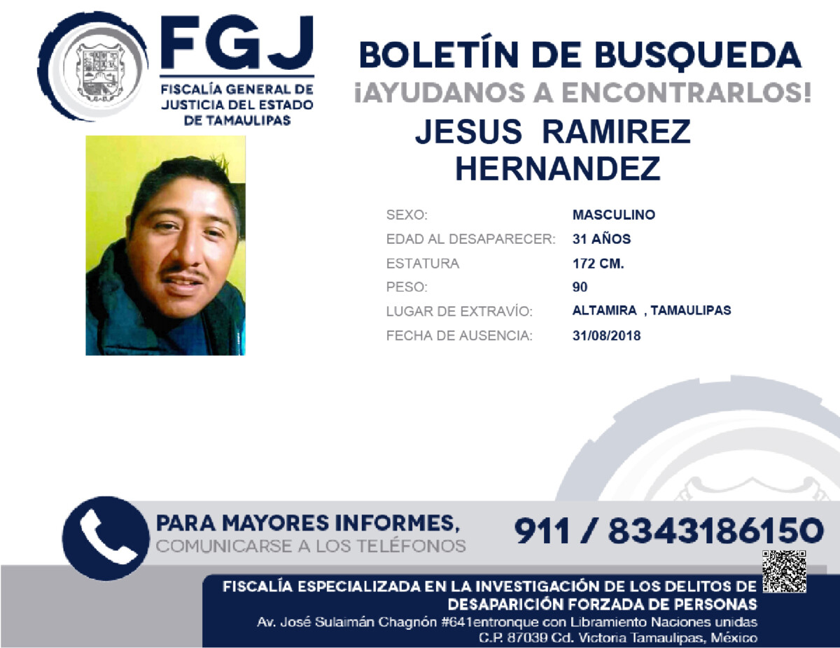 Boletin de Busqueda Jesus