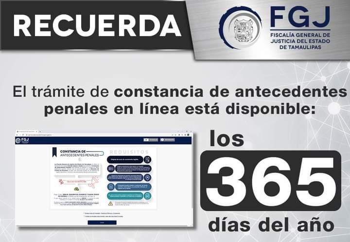 Constancia No Antecedentes Penales trámite en linea