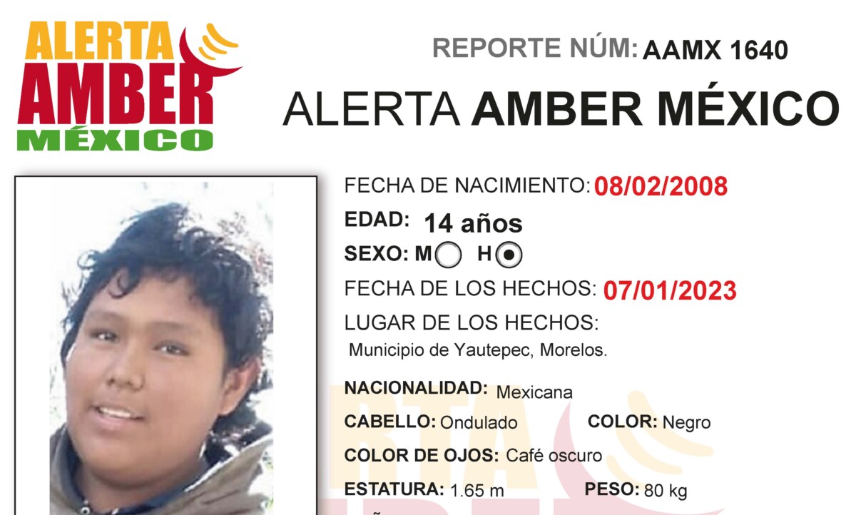 Alerta Amber Angelo Rios