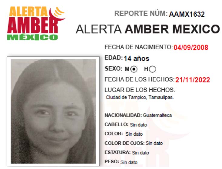 Alerta Amber Elimey