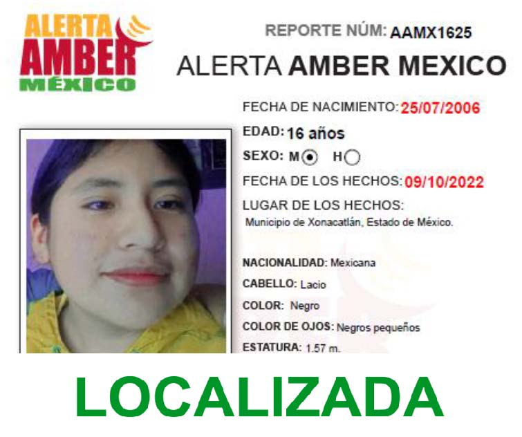 Alerta Amber Mitzi Naydelin