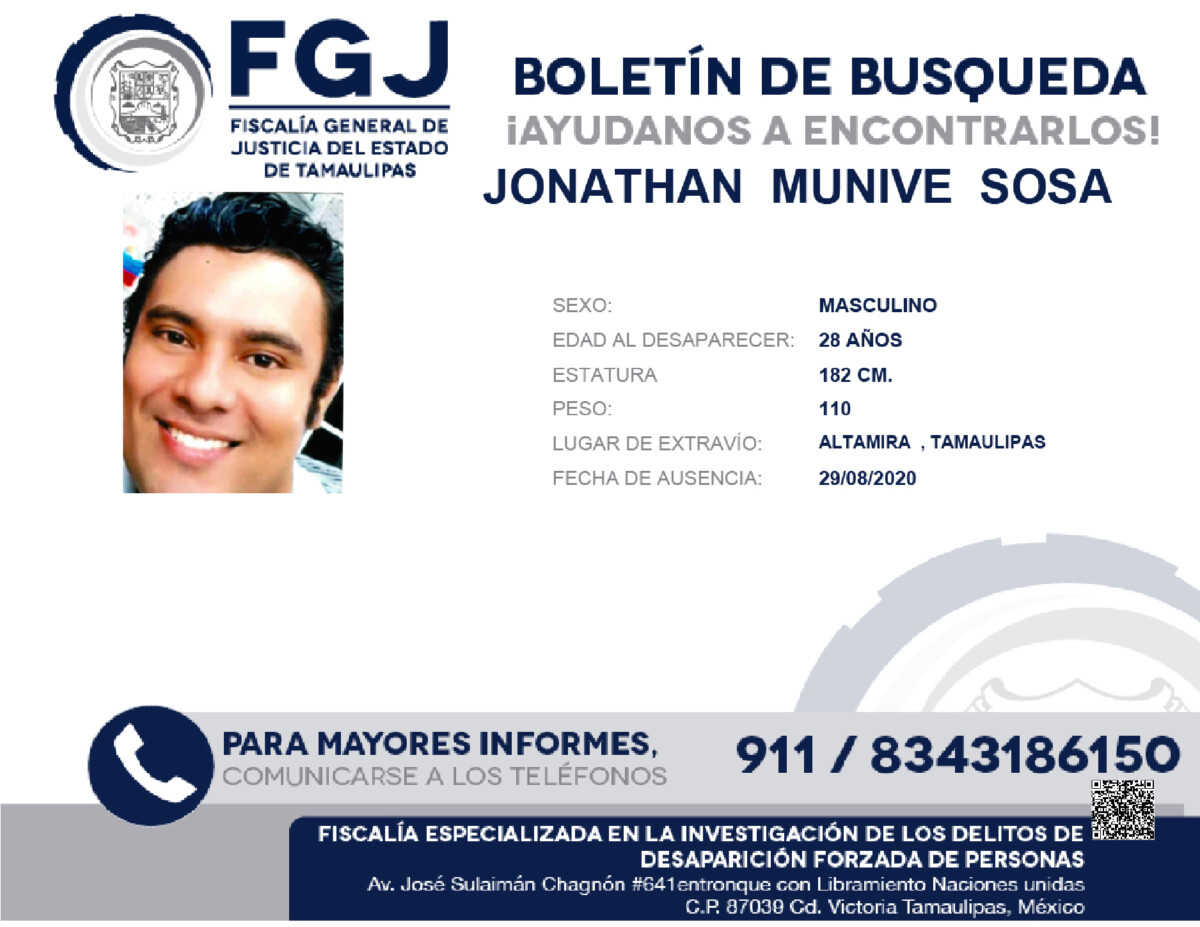 Boletin de Busuqeda Jonhatan Munive