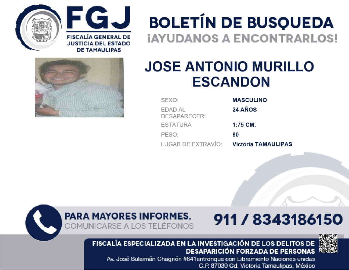 Boletin de Busqueda Jose Antonio