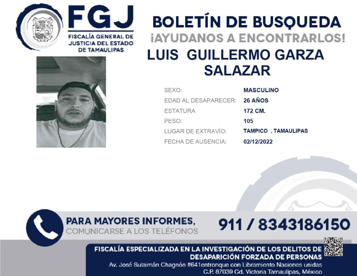 Boletin de Busqueda Luis Guillermo