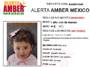 Alerta Amber Erika Aitana