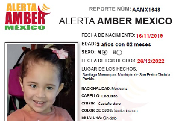 Alerta Amber Madisson